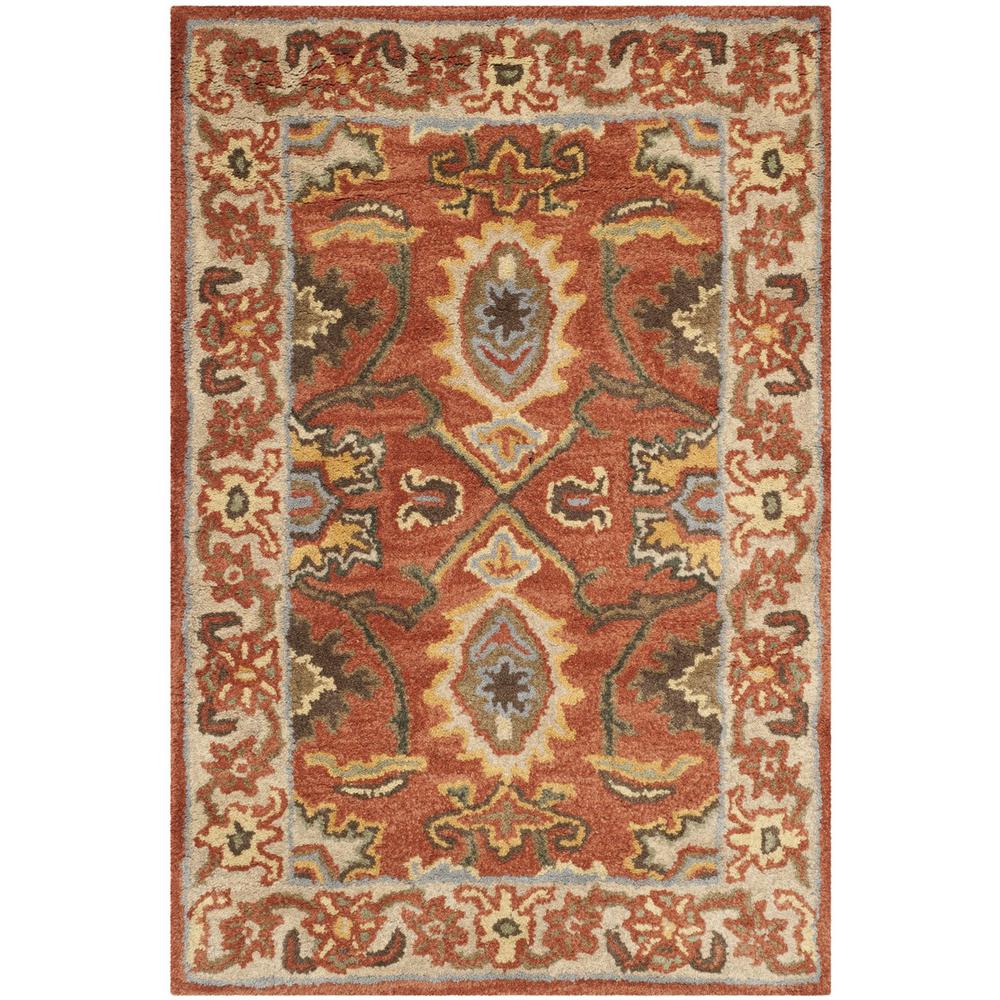 HERITAGE, RUST / BEIGE, 2' X 3', Area Rug