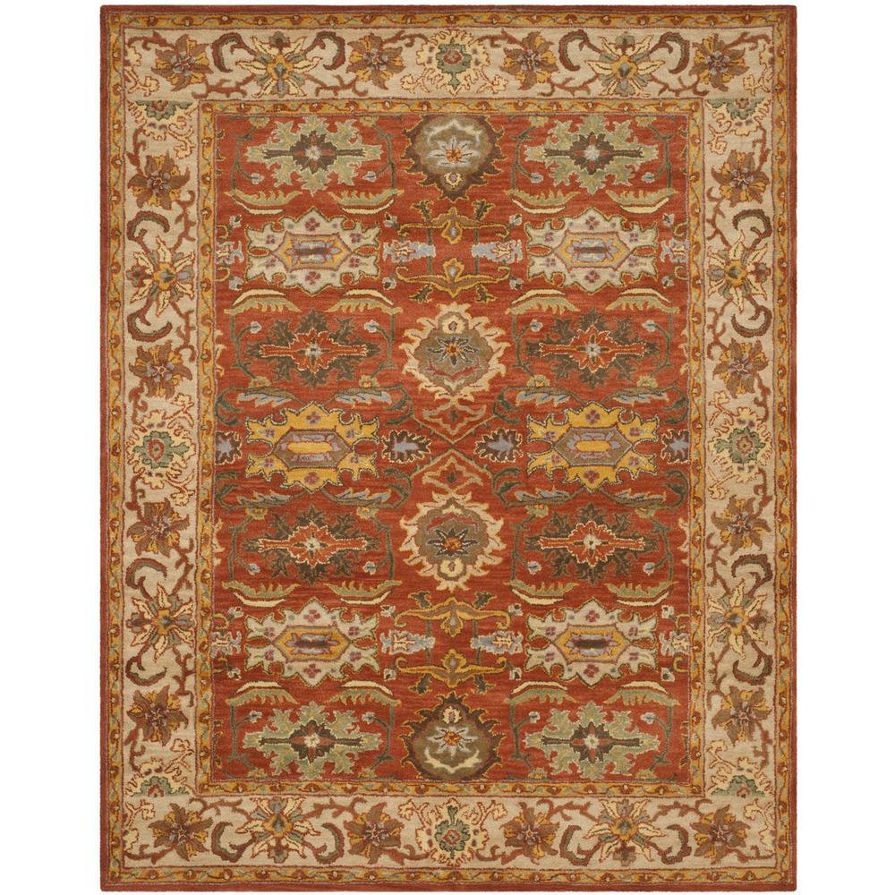 HERITAGE, RUST / BEIGE, 7'-6" X 9'-6", Area Rug