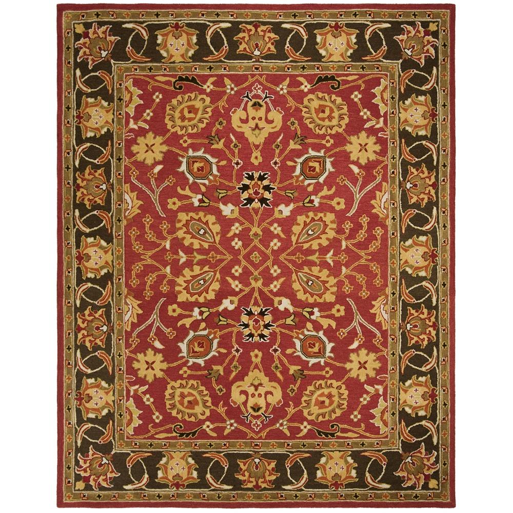 HERITAGE, RED / GOLD, 8' X 10', Area Rug