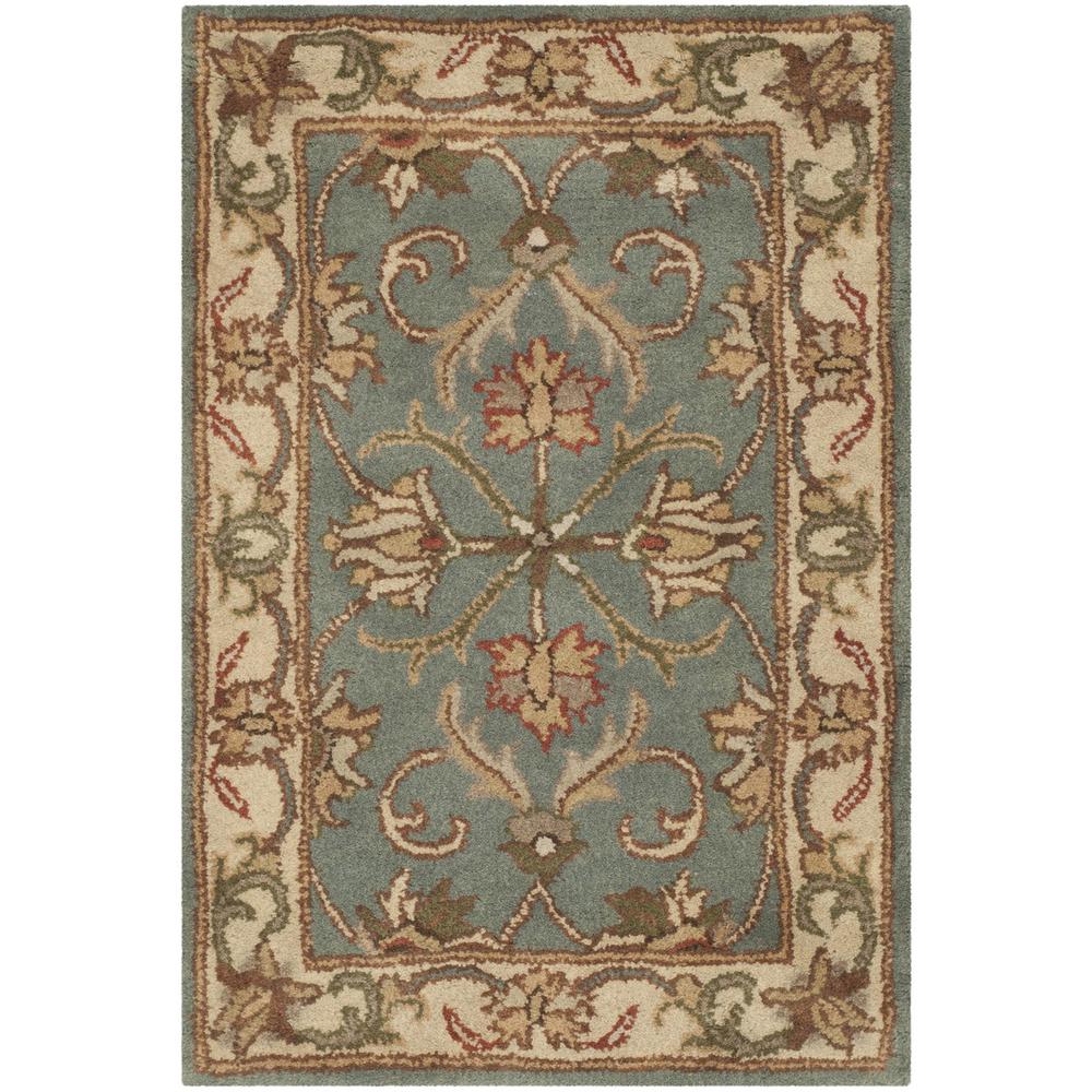 HERITAGE, BLUE / BEIGE, 2' X 3', Area Rug, HG811B-2