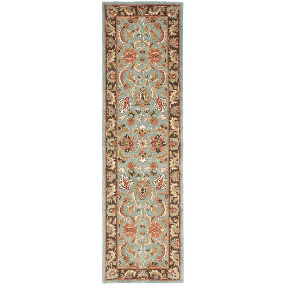 HERITAGE, BLUE / BROWN, 2'-3" X 8', Area Rug, HG812B-28