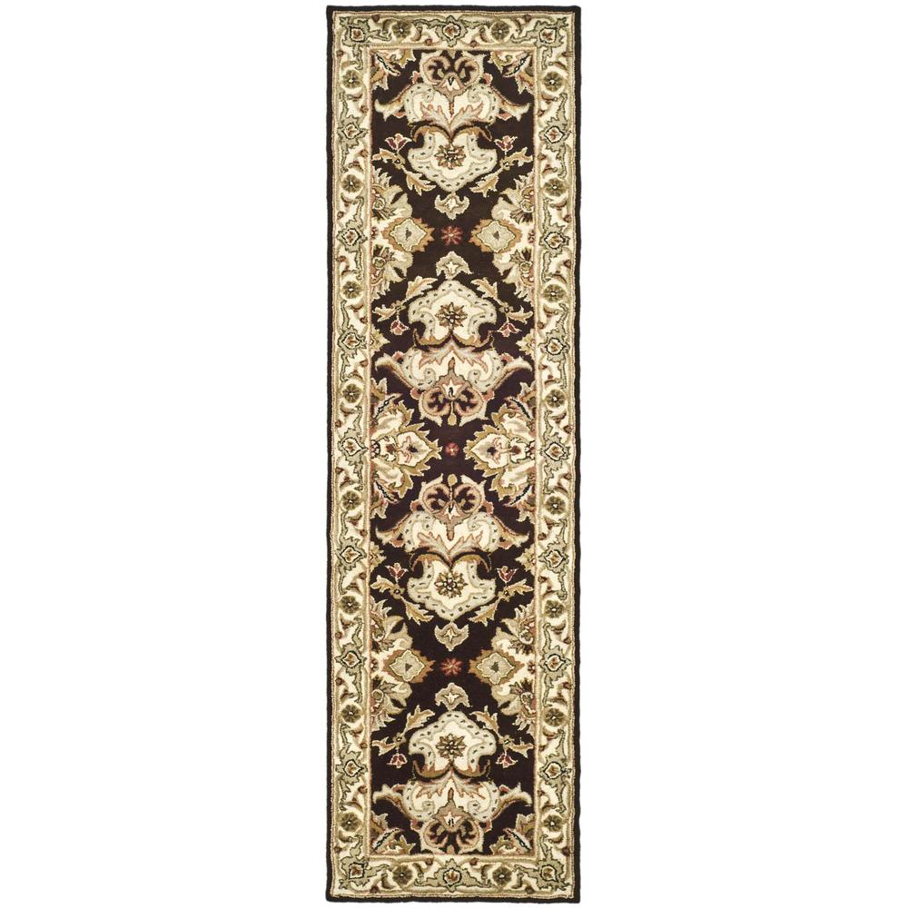 HERITAGE, ESPRESSO / IVORY, 2'-3" X 8', Area Rug