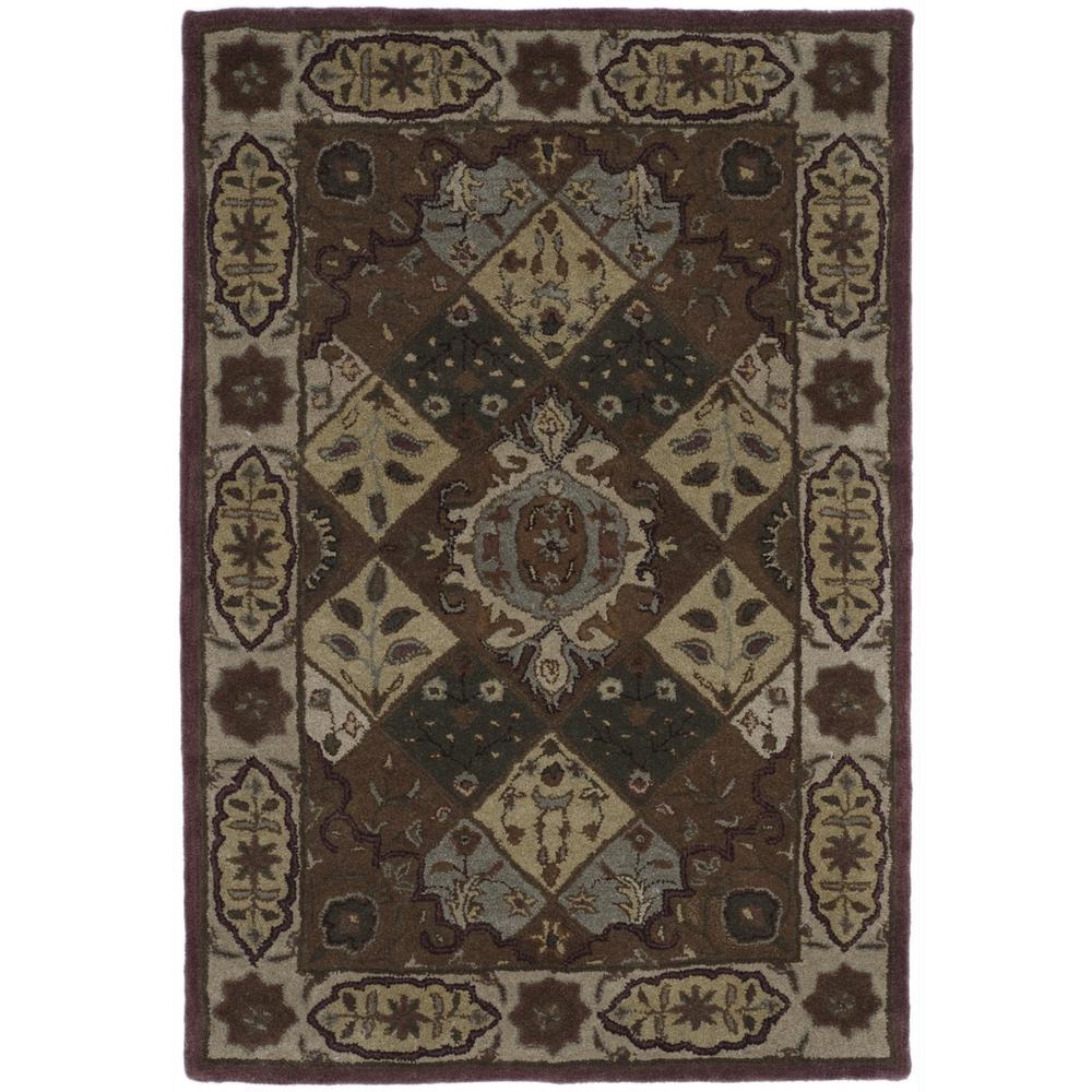 HERITAGE, RUST / IVORY, 4' X 6', Area Rug