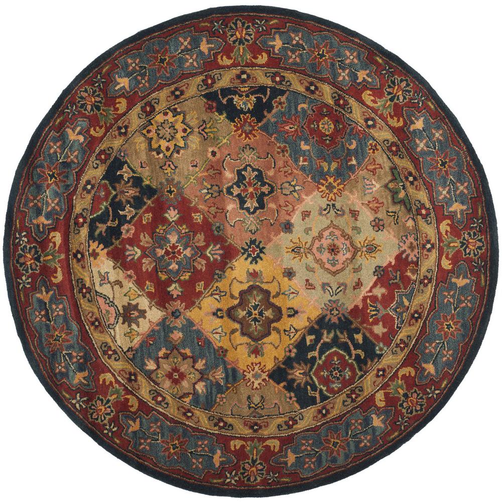 HERITAGE, RED / MULTI, 6' X 6' Round, Area Rug, HG926A-6R