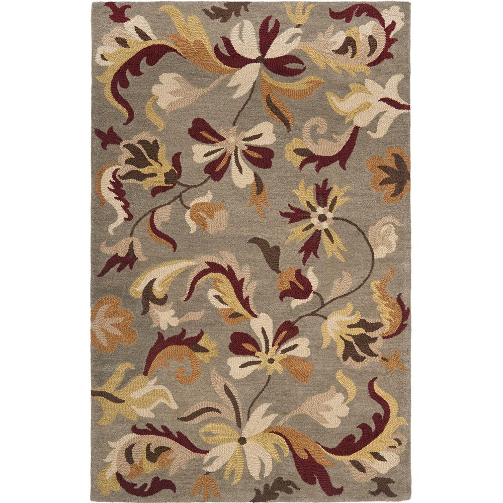 JARDIN, SAGE / MULTI, 5' X 8', Area Rug