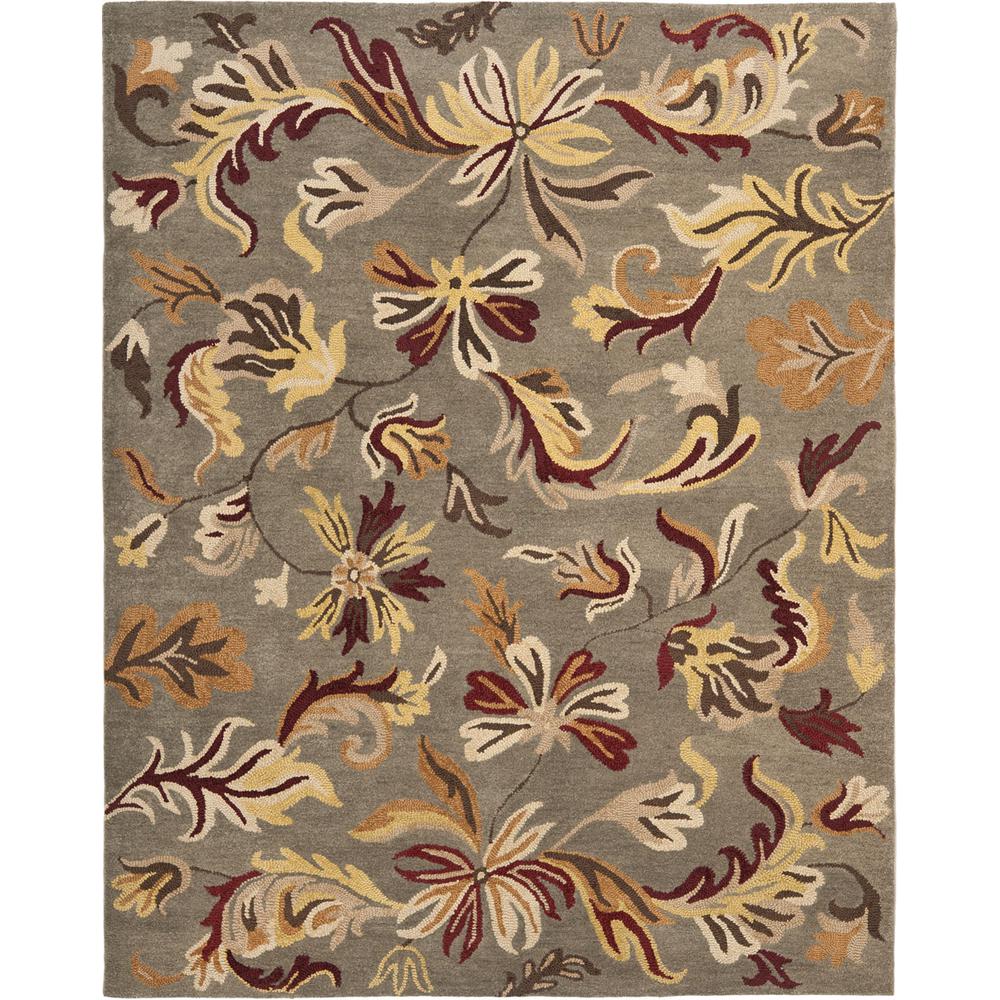 JARDIN, SAGE / MULTI, 8' X 10', Area Rug