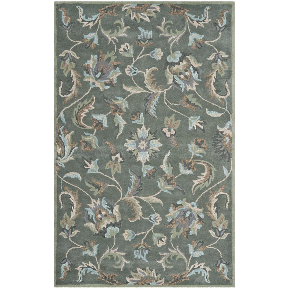 JARDIN, GREY / MULTI, 5' X 8', Area Rug