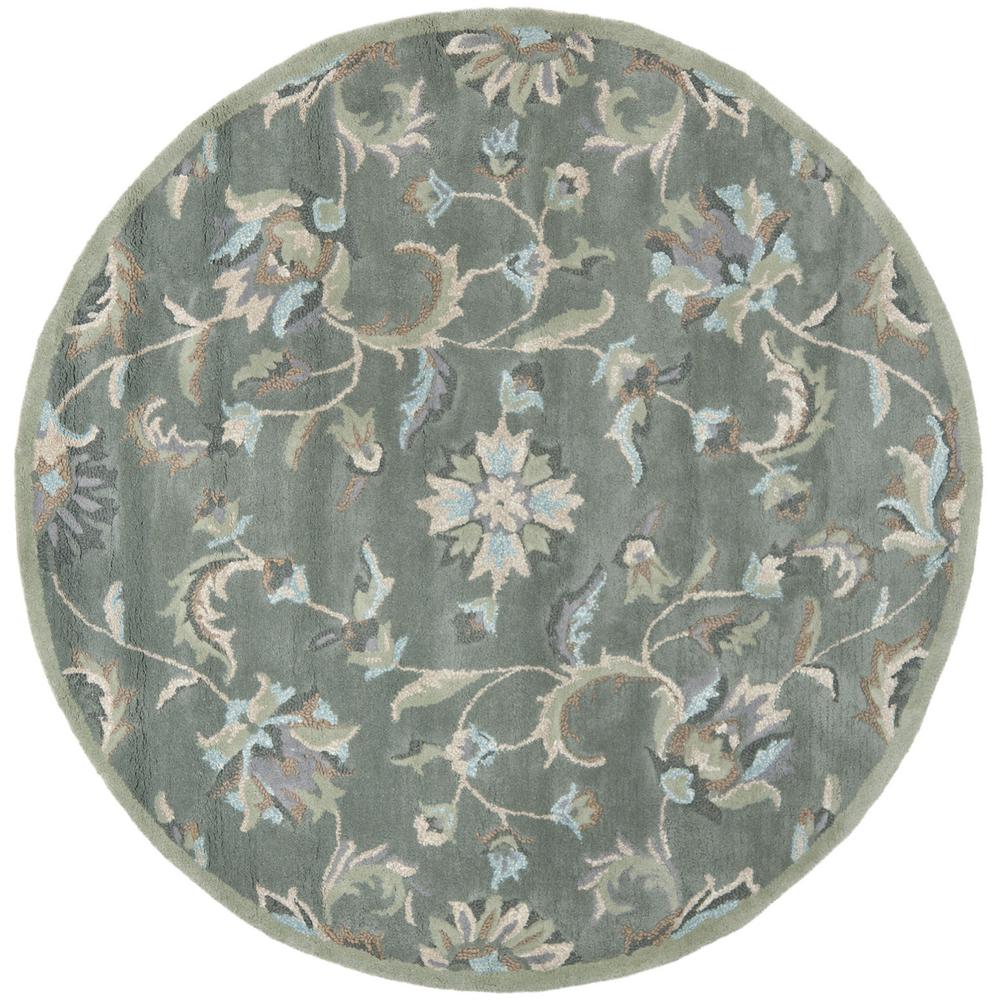 JARDIN, GREY / MULTI, 6' X 6' Round, Area Rug
