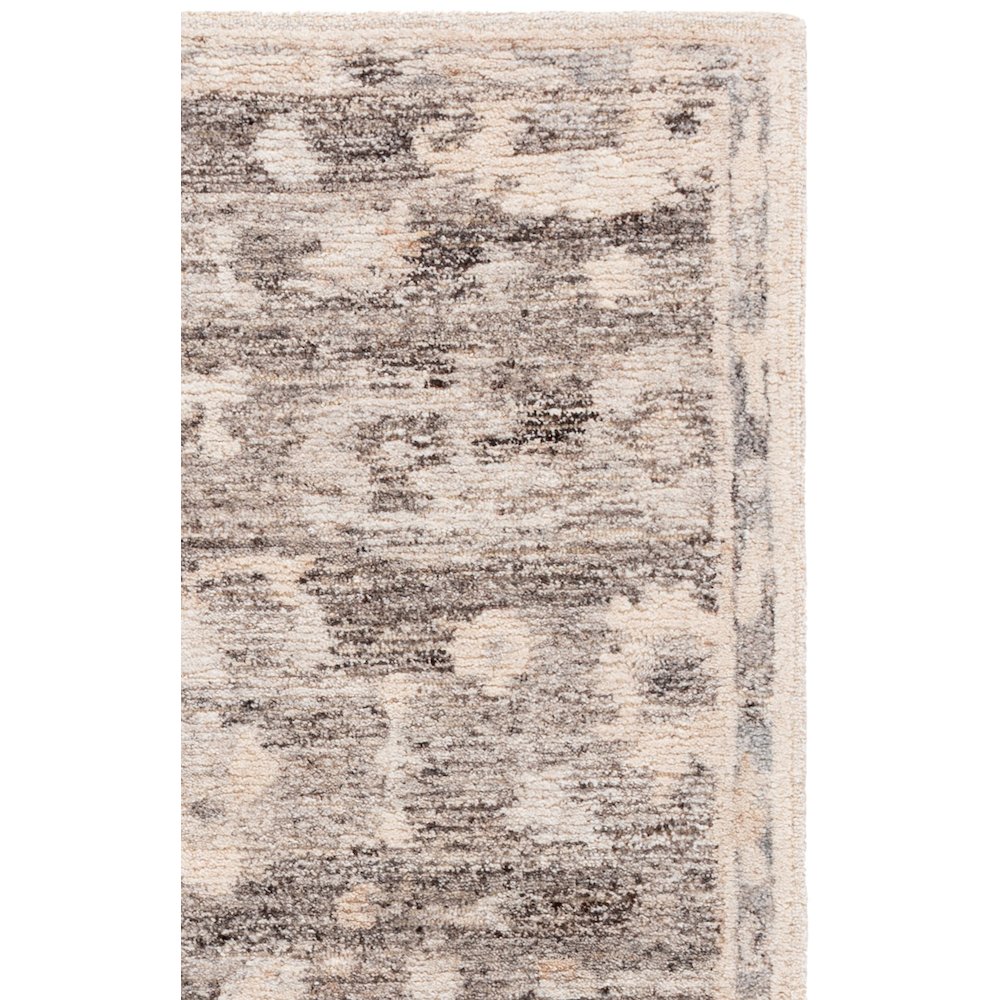 Kenya Distressed Medallion Hand-Tufted Wool Rug - Natural / Ivory