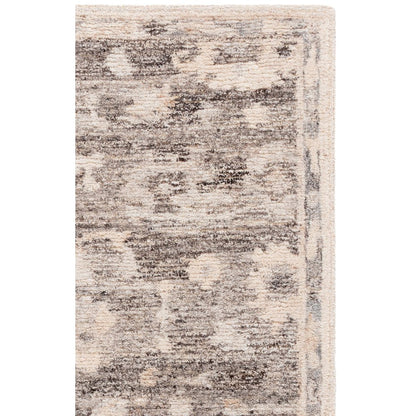 Kenya Distressed Medallion Hand-Tufted Wool Rug - Natural / Ivory