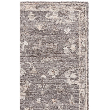 Kenya Distressed Medallion Hand-Tufted Wool Rug - Grey / Ivory - 4'-0"