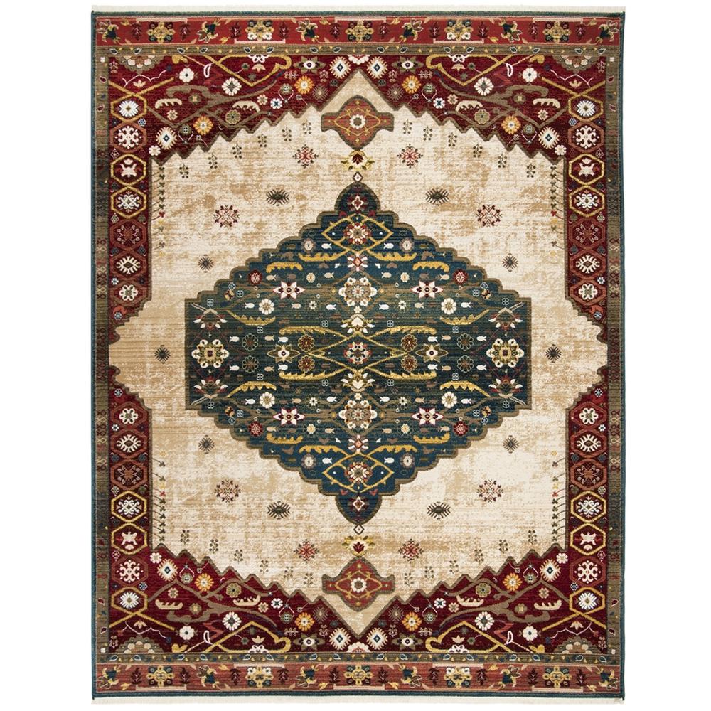 KASHAN, BLUE / RED, 8' X 10', Area Rug, KSN300A-8