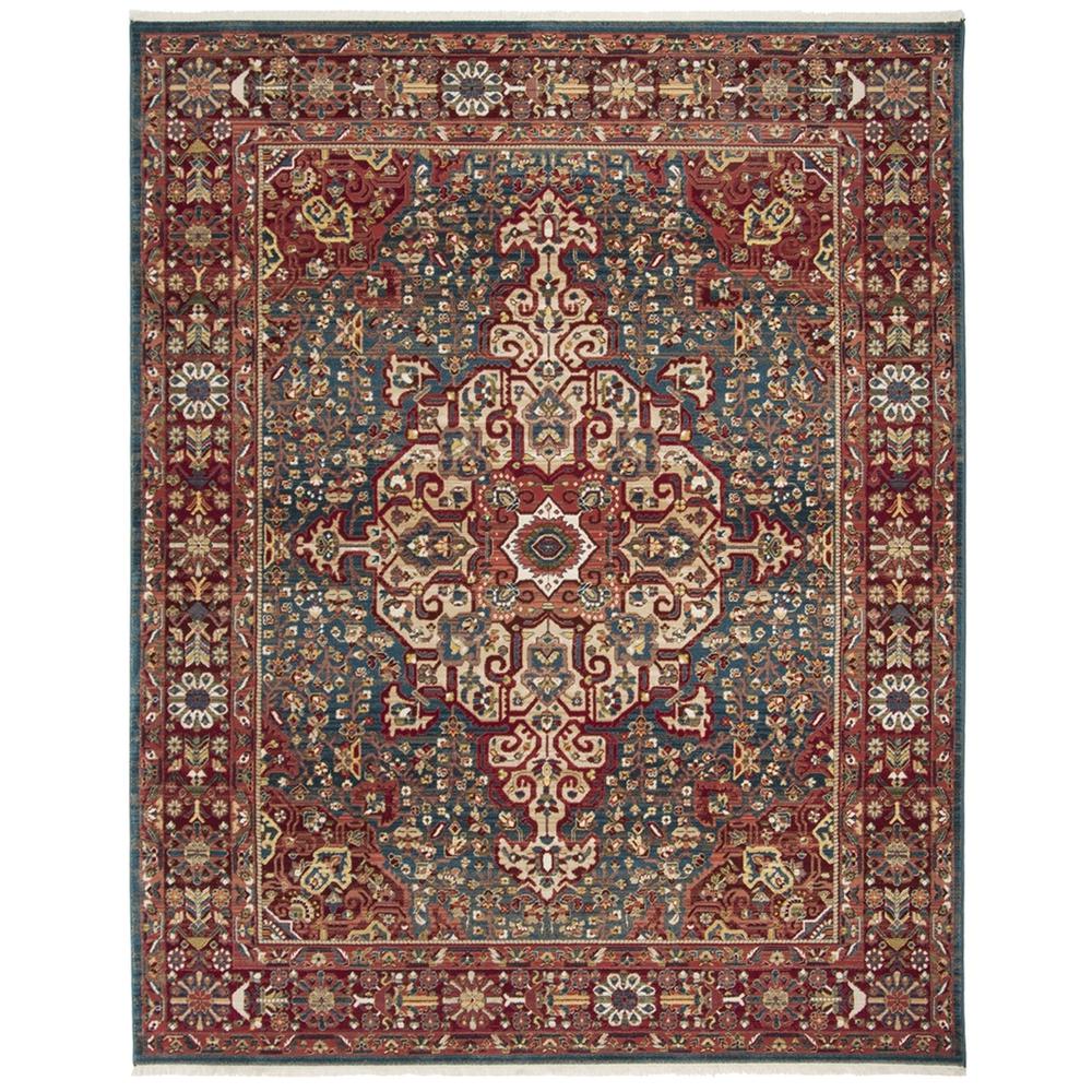 KASHAN, BLUE / RED, 8' X 10', Area Rug, KSN305A-8