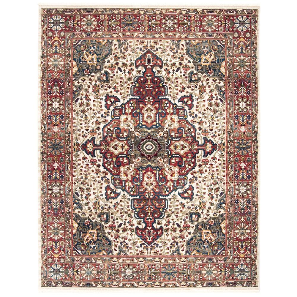 KASHAN, IVORY / BLUE, 8' X 10', Area Rug, KSN305B-8