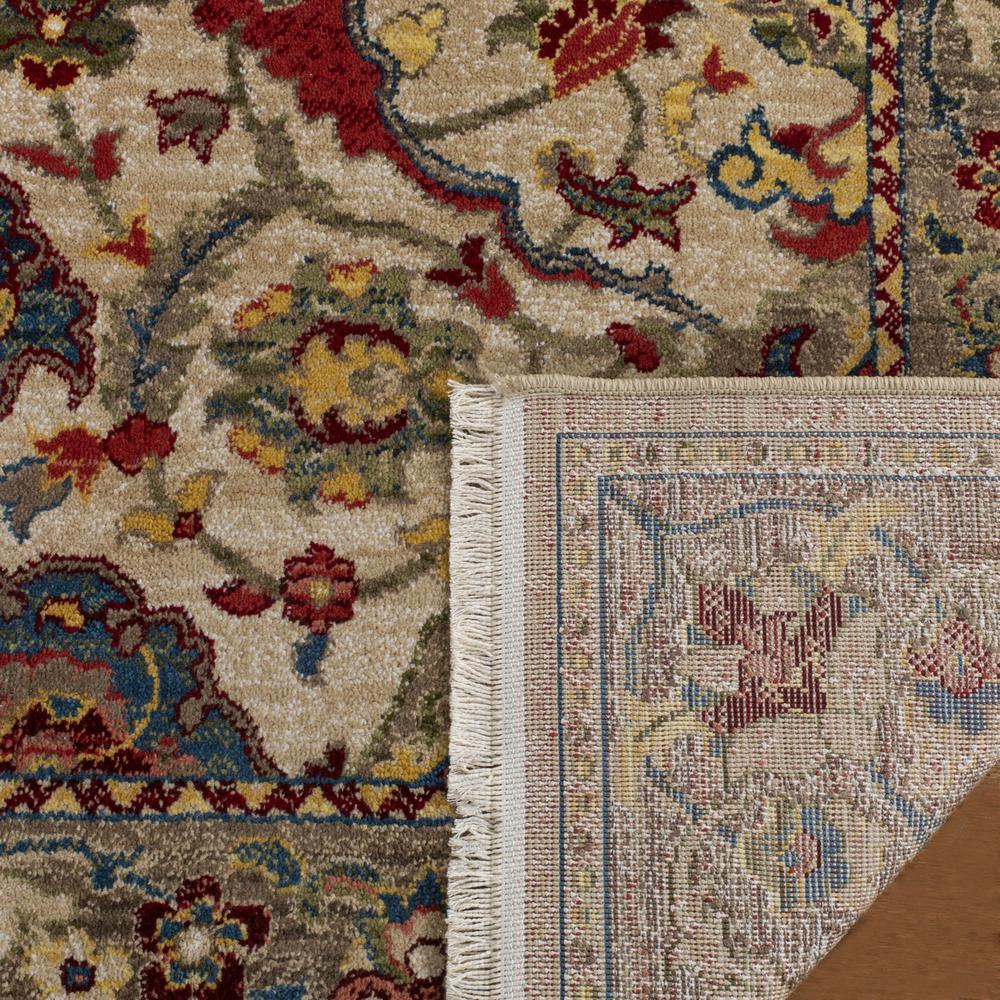 KASHAN, IVORY / TAUPE, 5'-1" X 7'-5", Area Rug