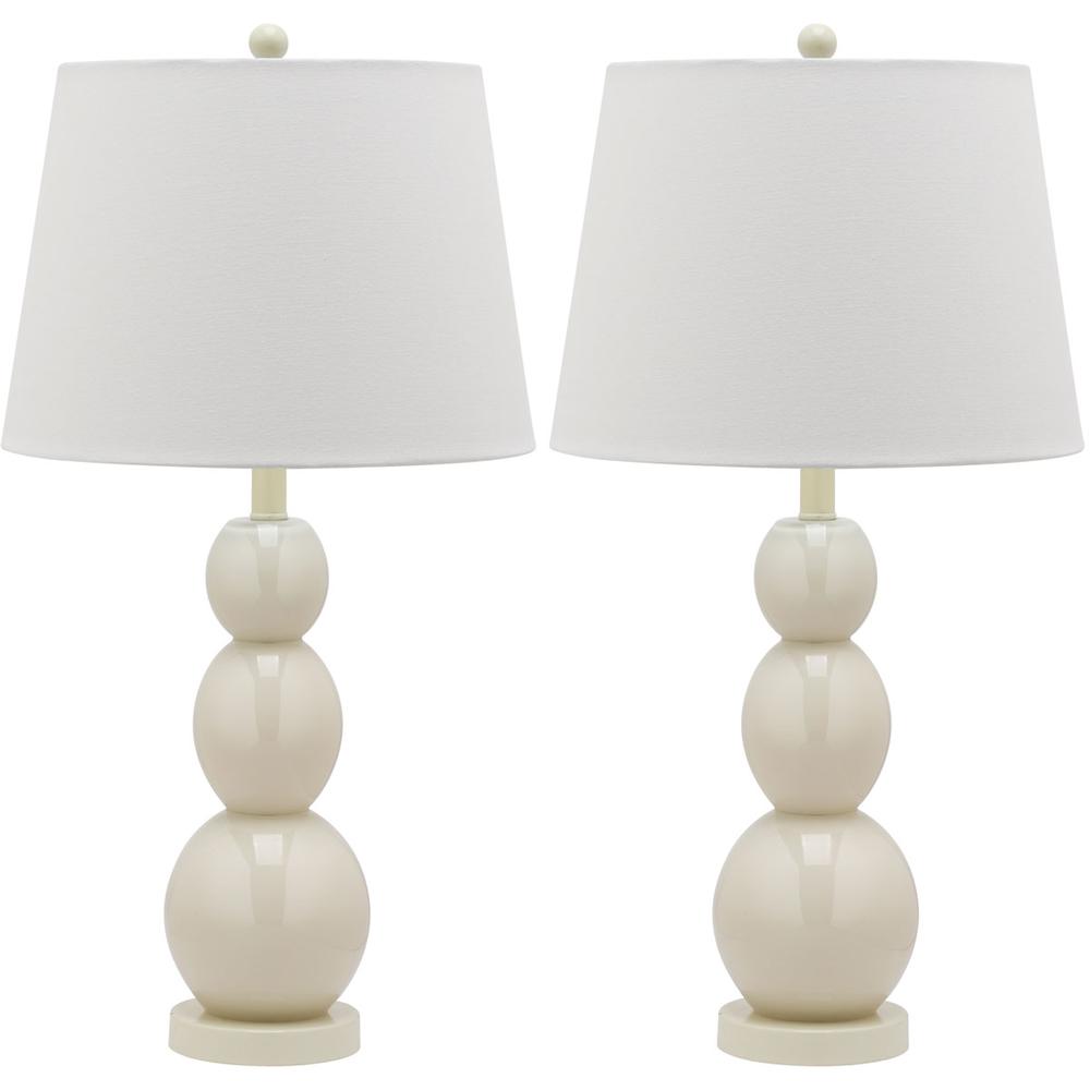 JAYNE 26.5-INCH H THREE SPHERE GLASS LAMP, LIT4089F-SET2