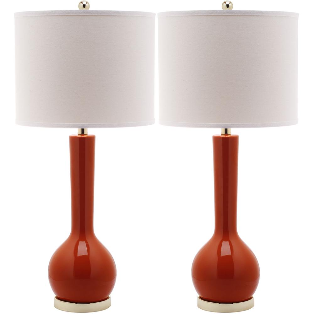 MAE 30.5-INCH H LONG NECK CERAMIC TABLE LAMP, LIT4091D-SET2