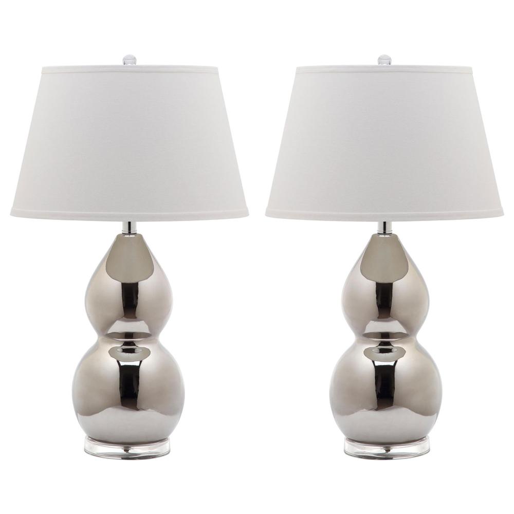 JILL 26.5-INCH H DOUBLE- GOURD CERAMIC LAMP, LIT4093M-SET2