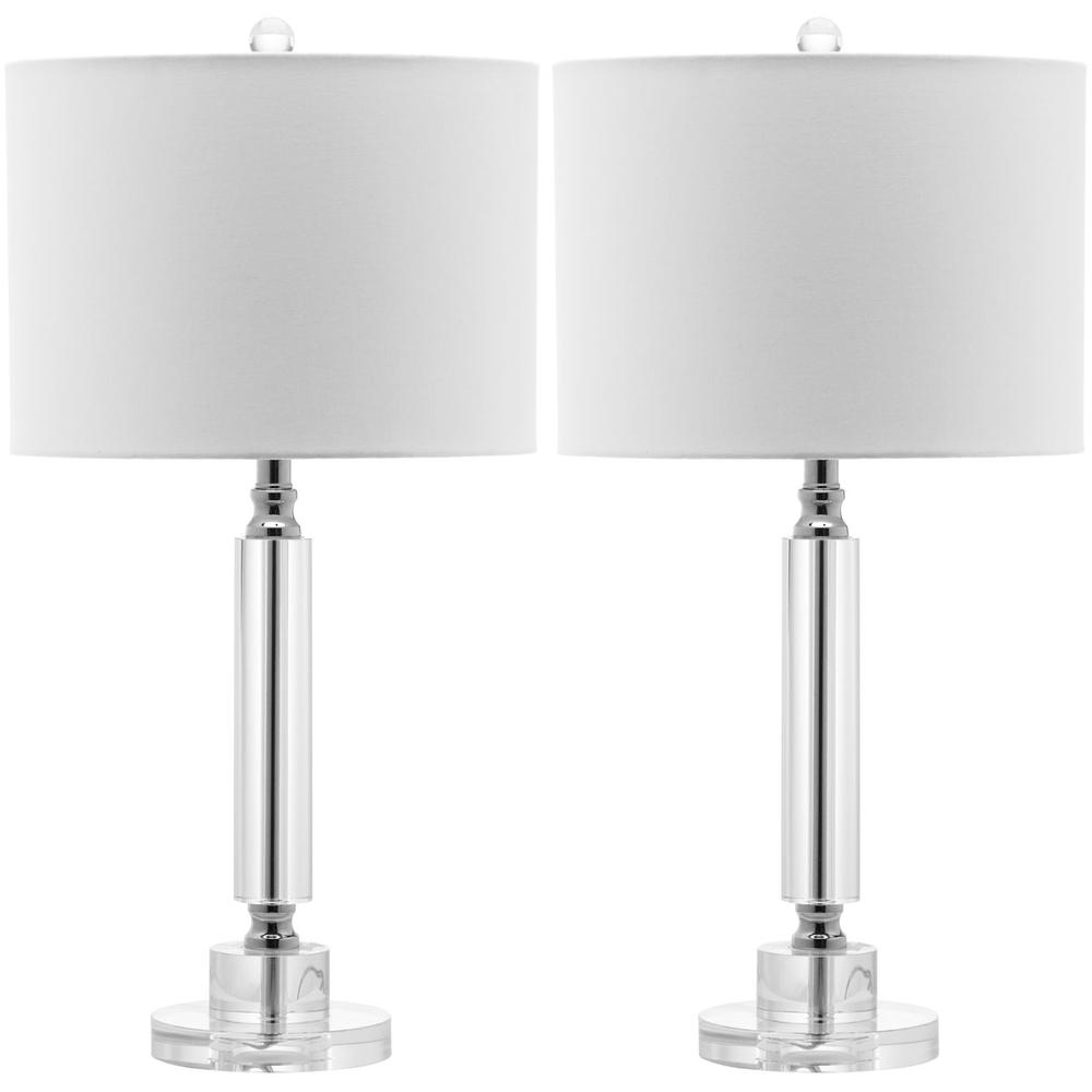 DECO 24.5-INCH H COLUMN CRYSTAL LAMP