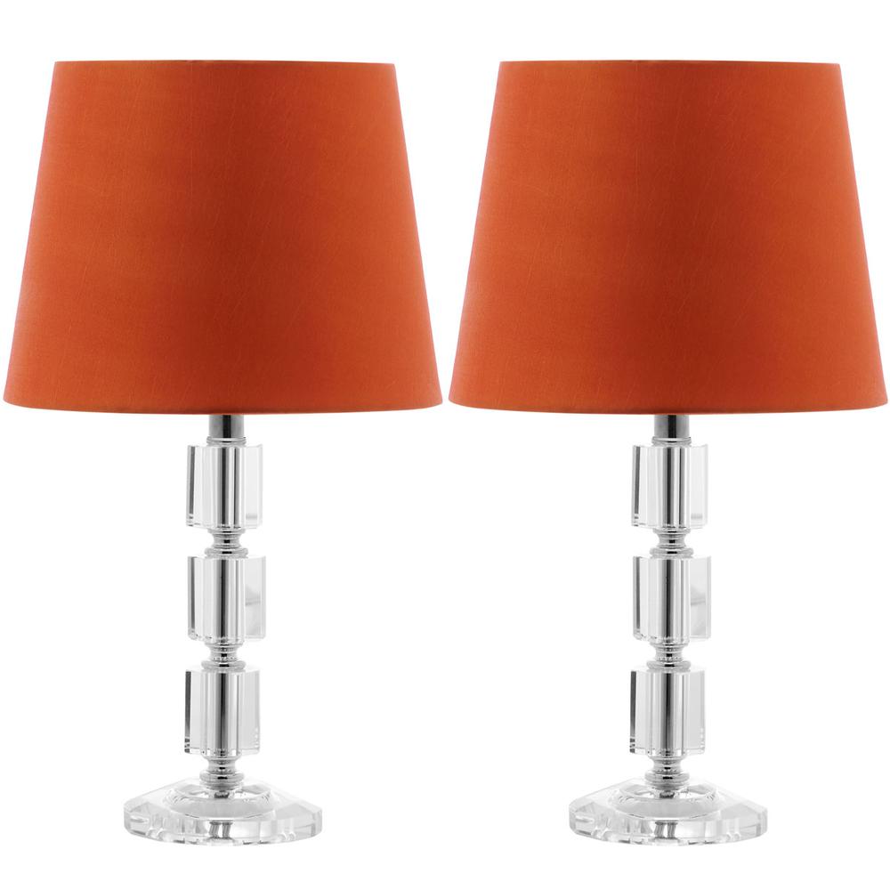 ERIN 16-INCH H CRYSTAL CUBE LAMP, LIT4126D-SET2