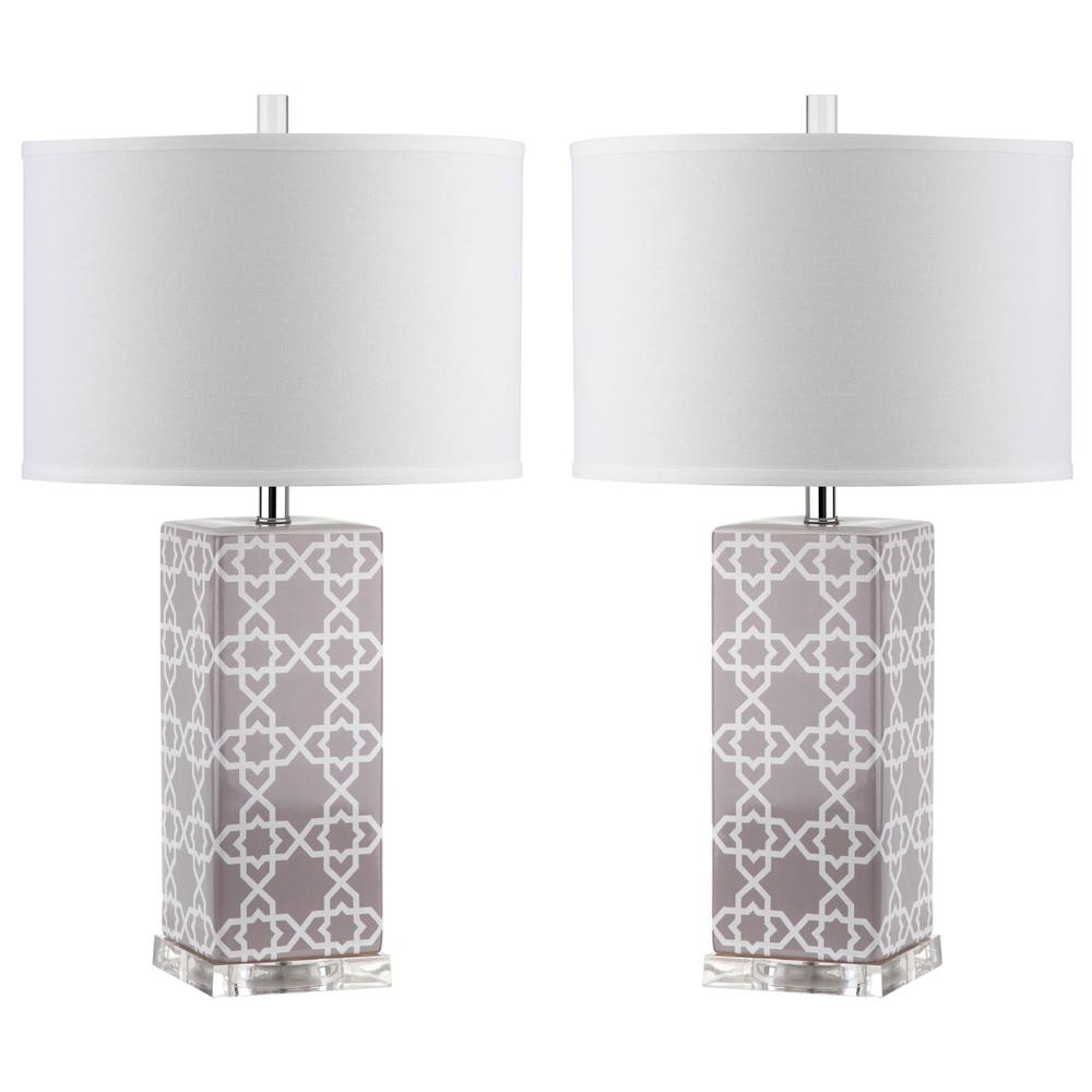 QUATREFOIL 27-INCH H TABLE LAMP, LIT4133C-SET2