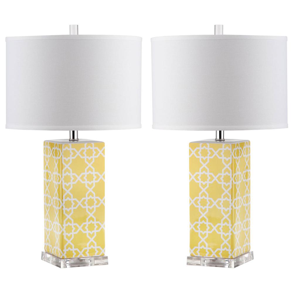 QUATREFOIL 27-INCH H TABLE LAMP, LIT4133G-SET2