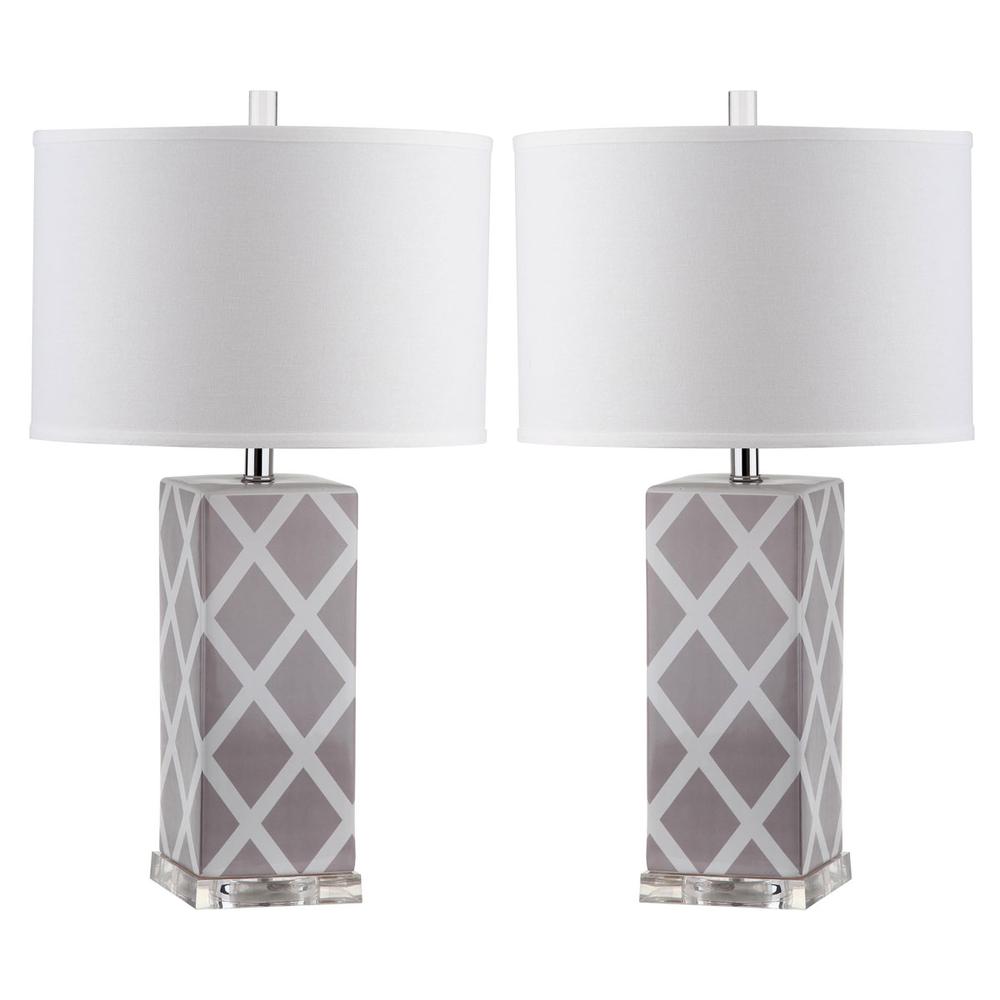 GARDEN 27-INCH H LATTICE TABLE LAMP, LIT4134C-SET2