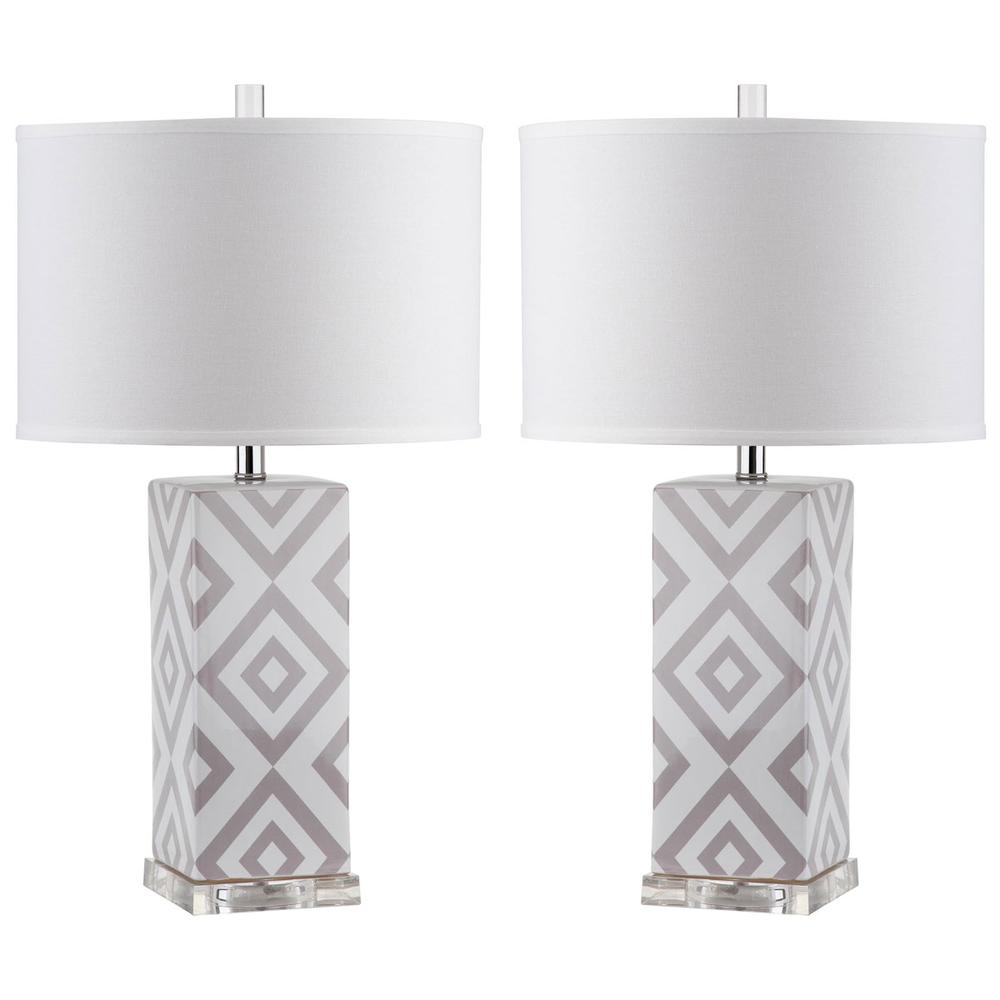 DIAMONDS 27-INCH H TABLE LAMP, LIT4135C-SET2