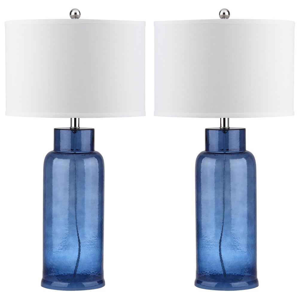 BOTTLE 29-INCH H GLASS TABLE LAMP, LIT4157C-SET2