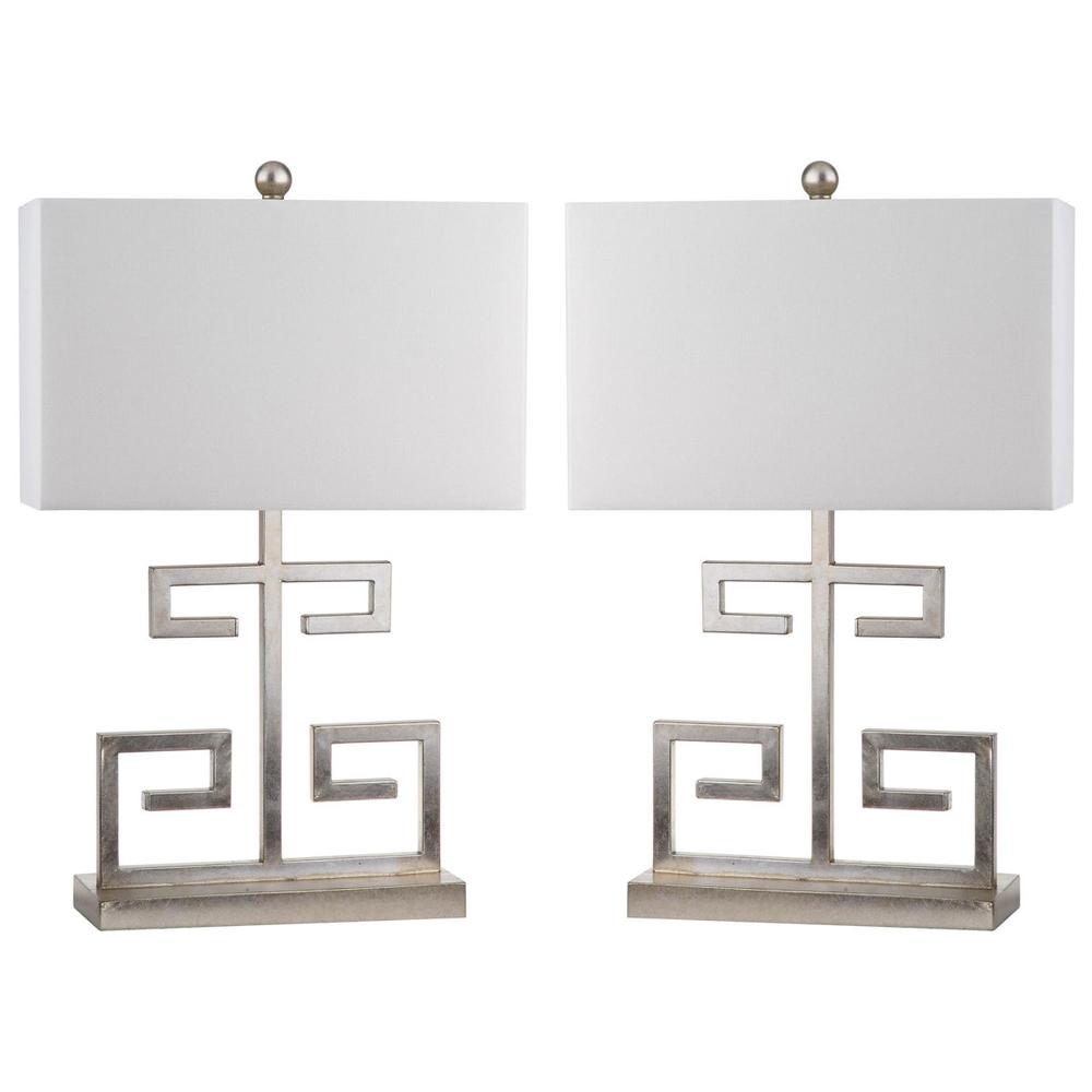 GREEK KEY 25-INCH H TABLE LAMP, LIT4160B-SET2