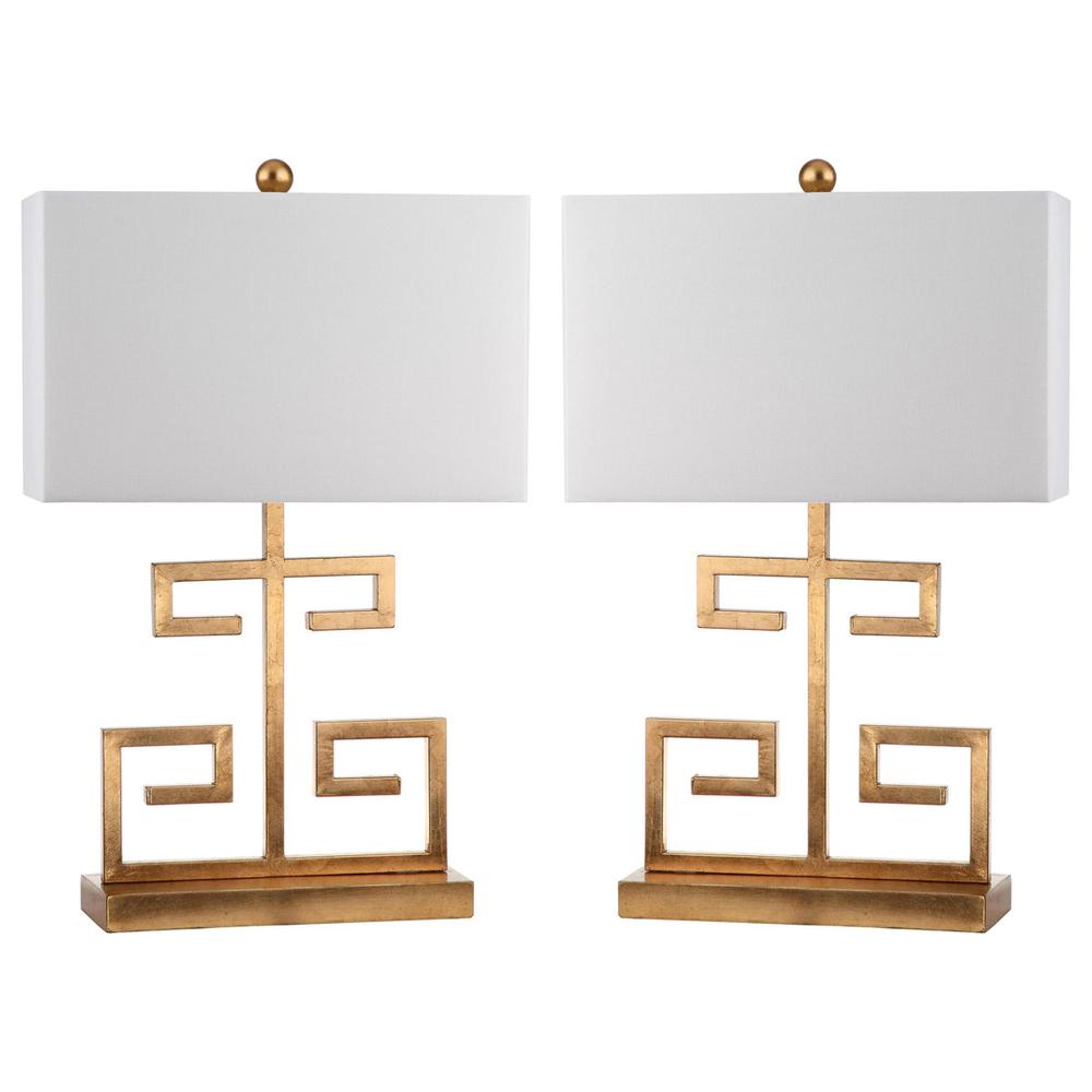 GREEK KEY 25-INCH H TABLE LAMP, LIT4160C-SET2