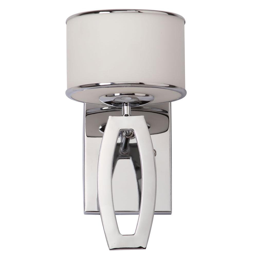 LENORA 2 LIGHT CHROME 12.75-INCH H DRUM SCONCE