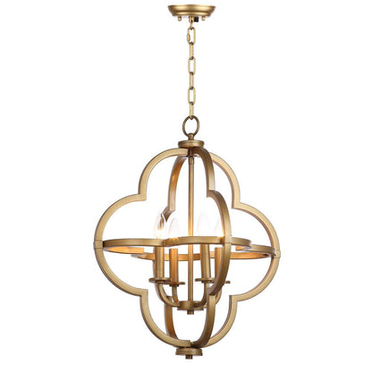 Millard 18.5-Inch Dia Adjustable Dark Grey Pendant, Gold
