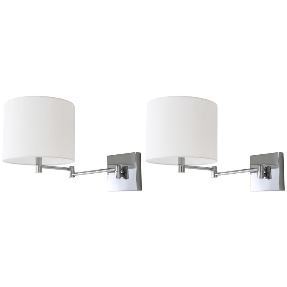 LILLIAN CHROME 12-INCH H WALL SCONCE