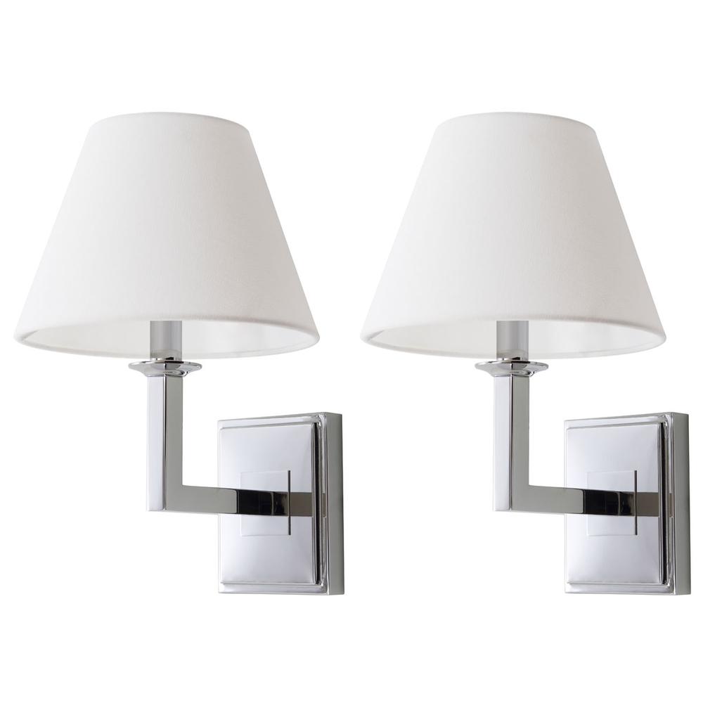 PAULINE CHROME 14.5-INCH H WALL SCONCE