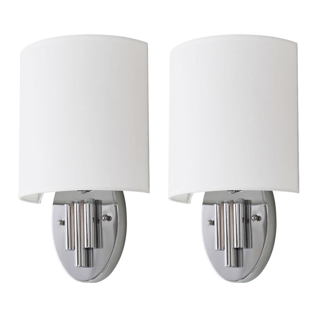 DARLENE CHROME 14.75-INCH H WALL SCONCE