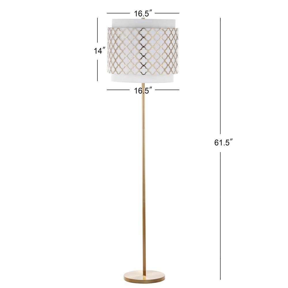 Priscilla 61.5-Inch H Floor Lamp, Gold