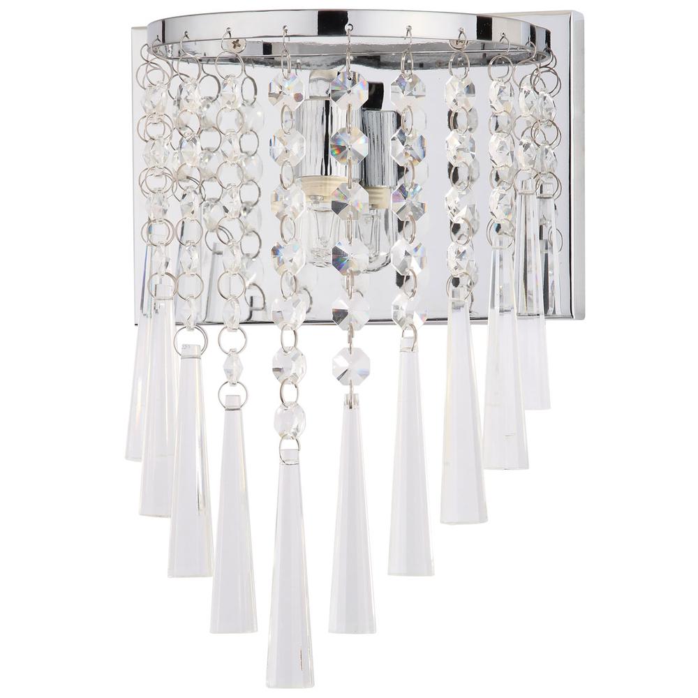 TILLY CHROME 10-INCH H BEADED WALL SCONCE