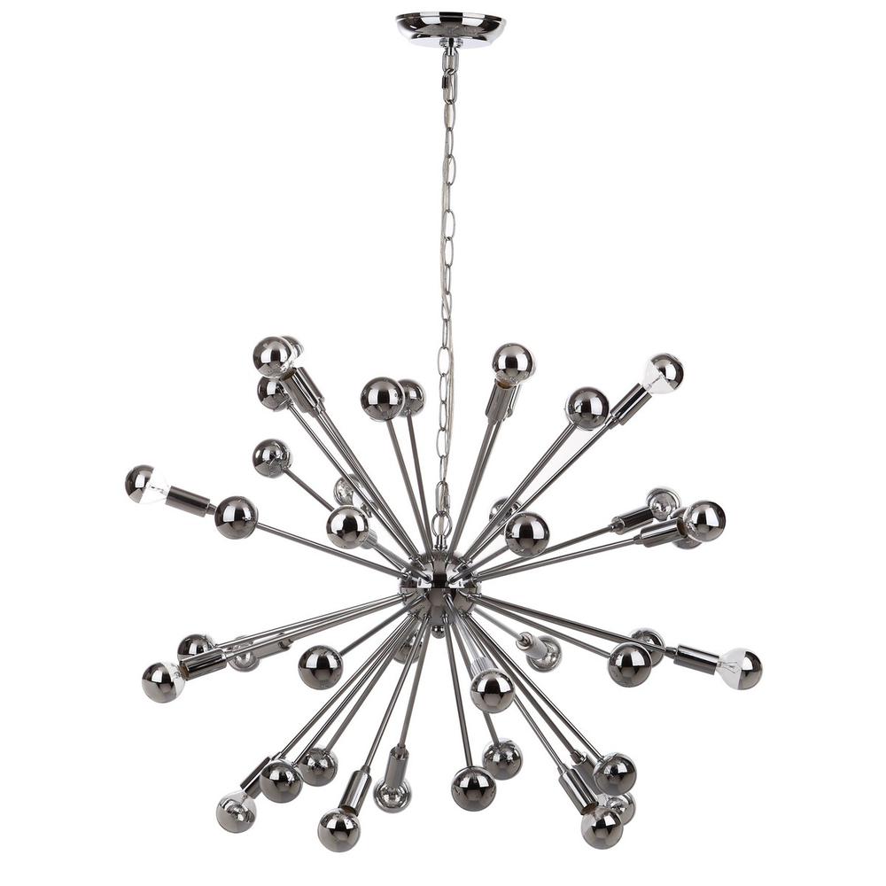 STARBURST SPUTNIK 20 LIGHT CHROME 31-INCH DIA PENDANT