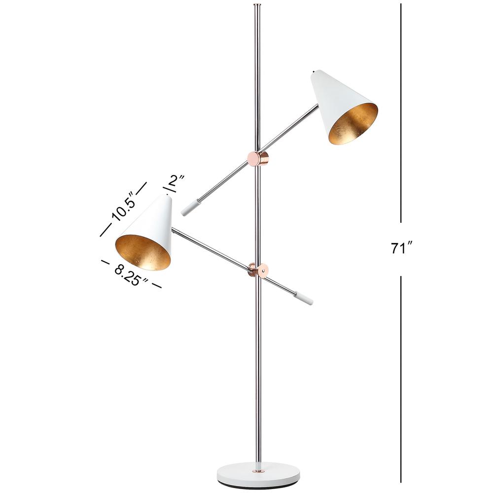 Reed 71-Inch H Floor Lamp, White