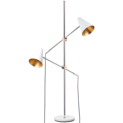 Reed 71-Inch H Floor Lamp, White