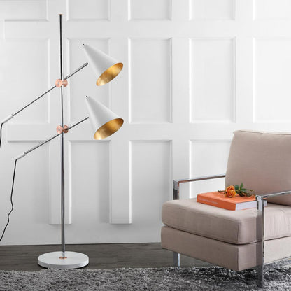 Reed 71-Inch H Floor Lamp, White
