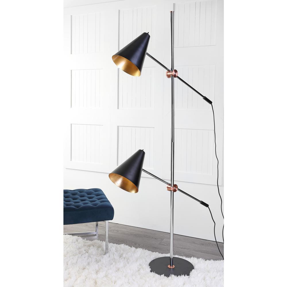 Reed 71-Inch H Floor Lamp, Black