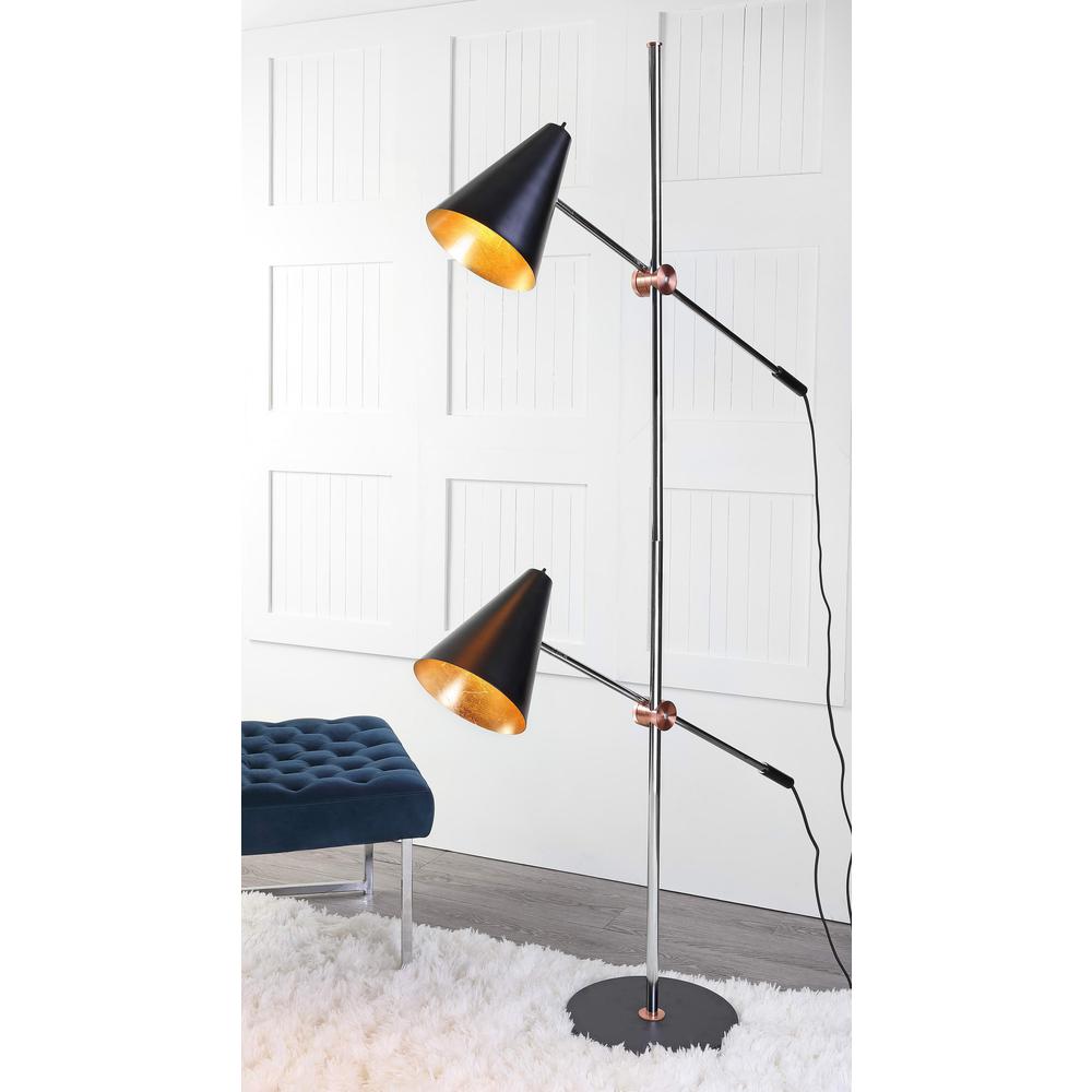 Reed 71-Inch H Floor Lamp, Black