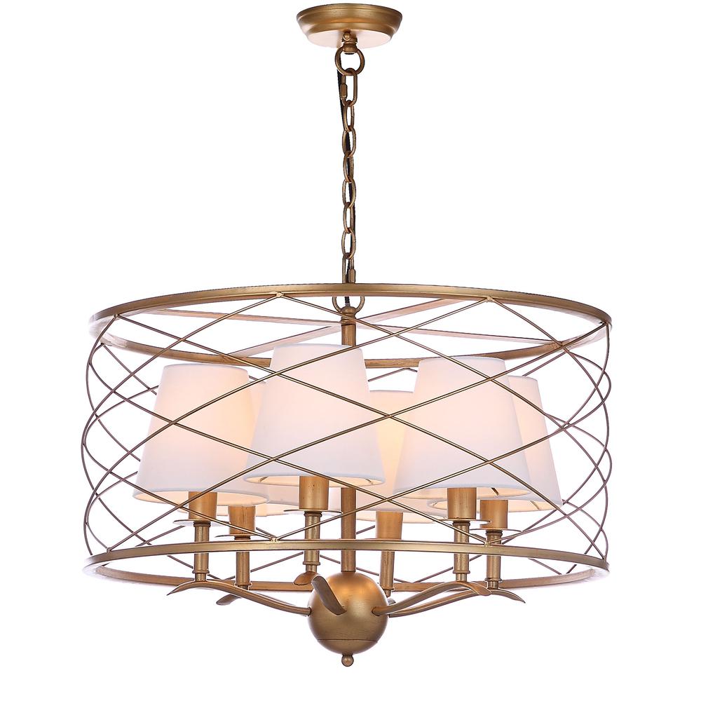 Thea 25.25-Inch Dia Adjustable Pendant Lamp, Gold