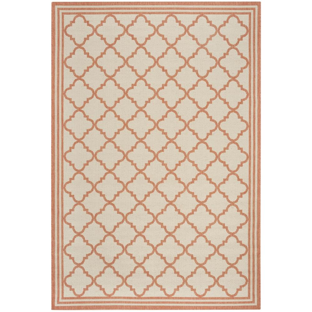LINDEN 100, CREAM / RUST, 5'-1" X 7'-6", Area Rug, LND121R-5