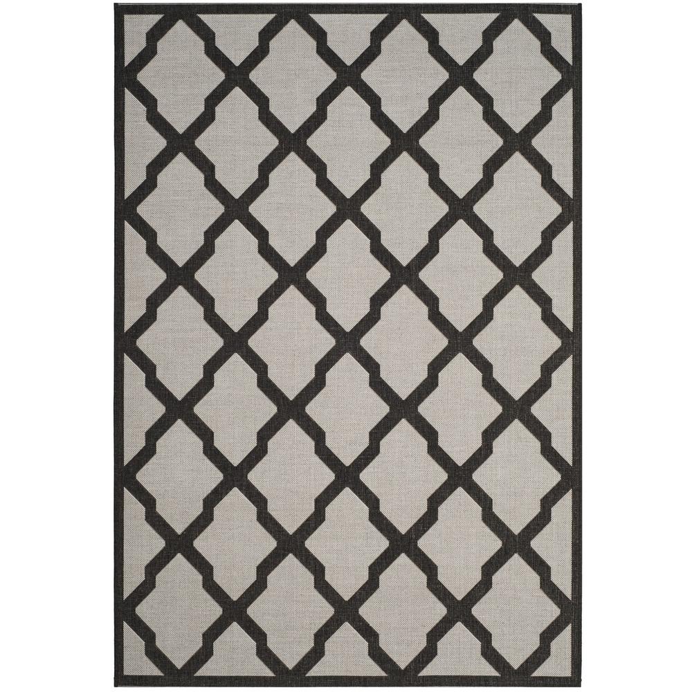 LINDEN 100, LIGHT GREY / CHARCOAL, 5'-1" X 7'-6", Area Rug, LND122A-5