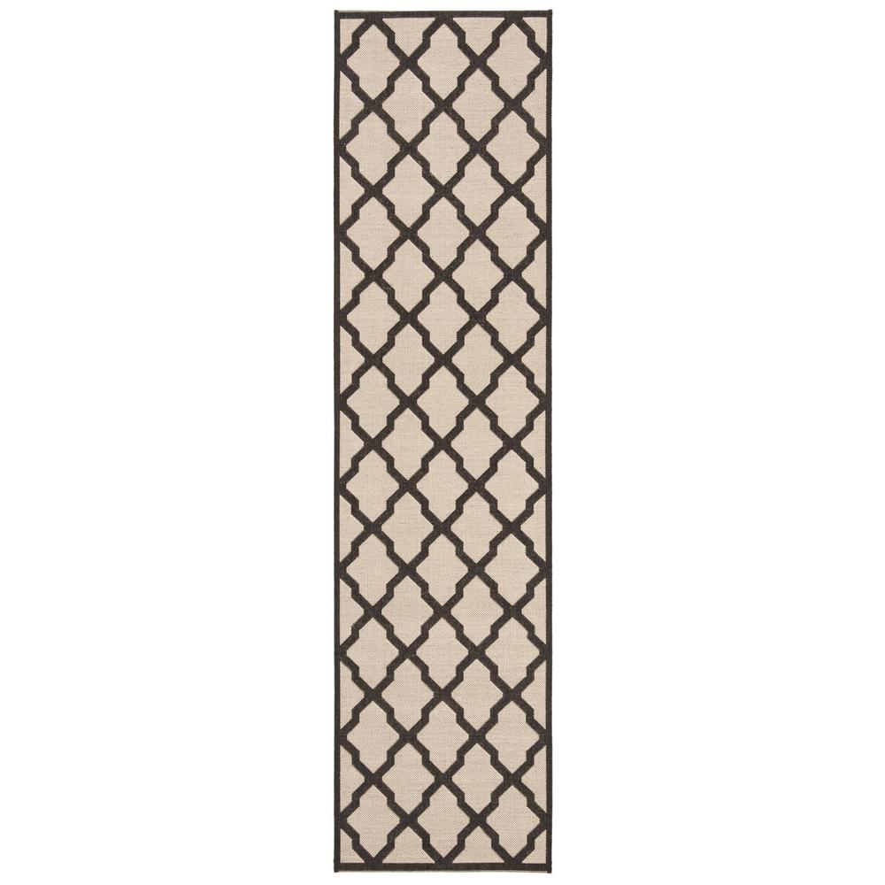 LINDEN 100, CREME / BROWN, 2' X 8', Area Rug, LND122U-28