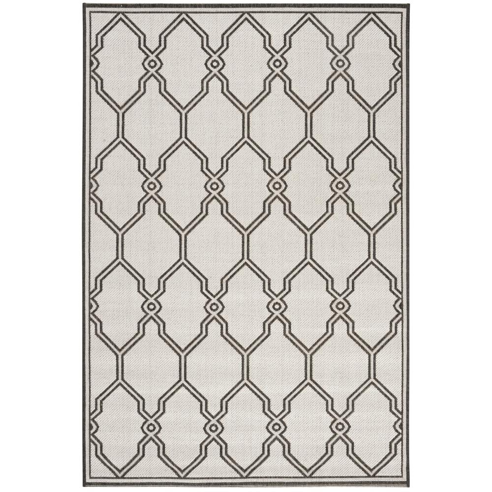 LINDEN 100, LIGHT GREY / CHARCOAL, 4' X 6', Area Rug, LND124A-4