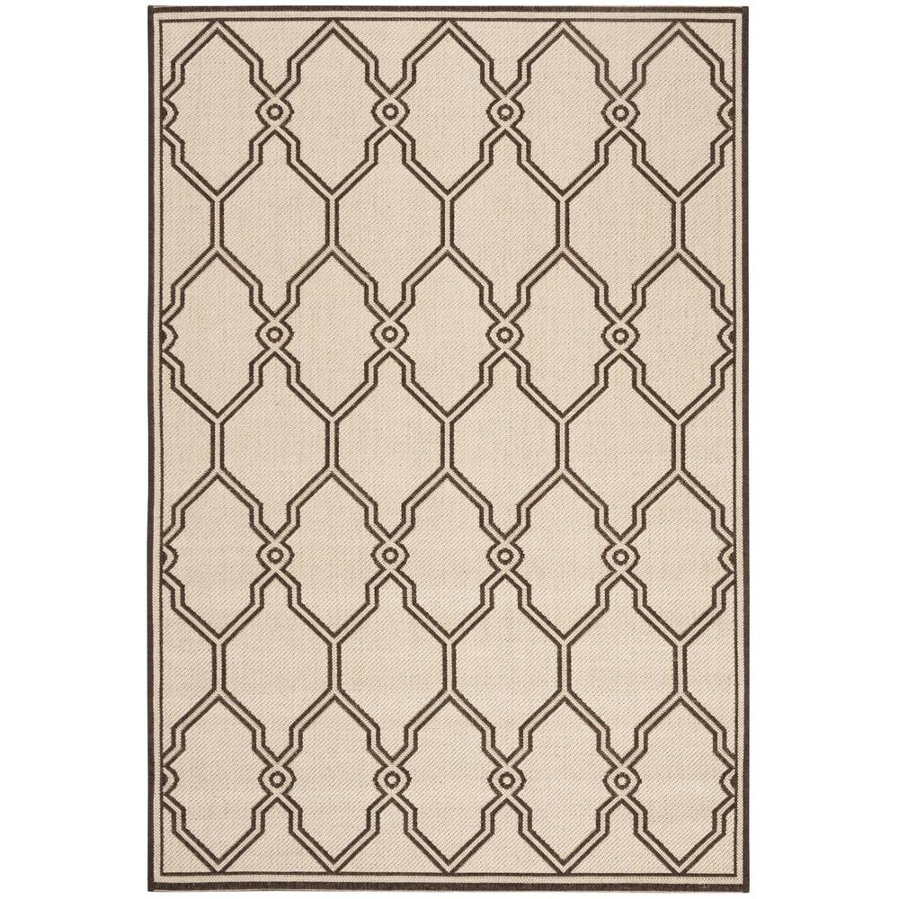 LINDEN 100, NATURAL / BROWN, 4' X 6', Area Rug, LND124B-4